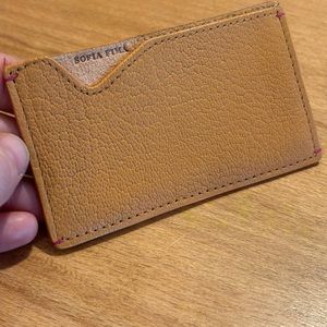 Sofia Fima Marigold Leather Card Case - Brand New